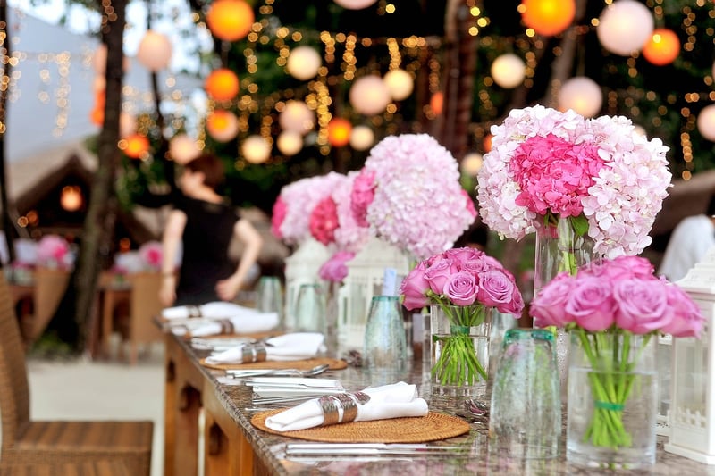 Wedding Table Decorations in a Whimsical Garden
